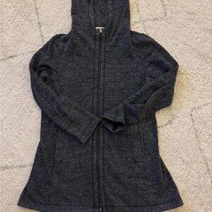 Eileen Fisher Dark Gray Hooded Jacket